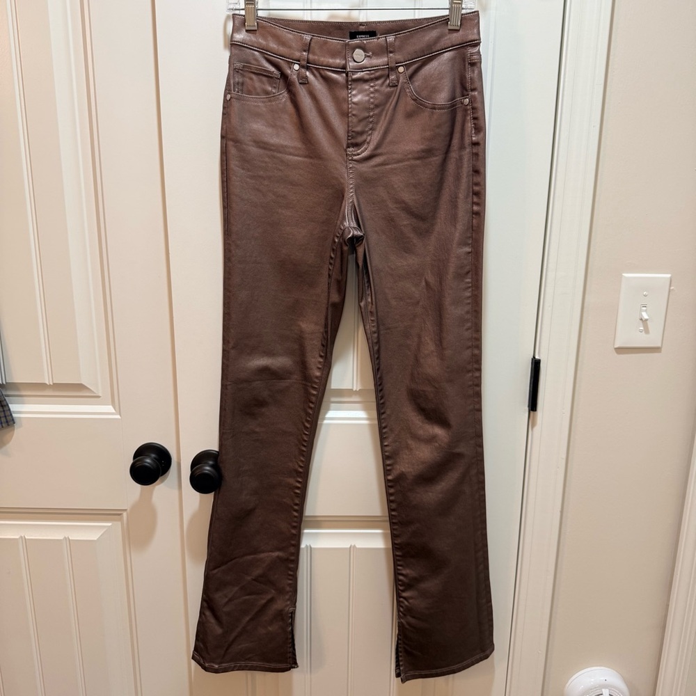 Express Metallic Coated Jeans